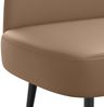 vidaXL Gepolsterte Bank mit Rückenlehne Cappuccino 110 x 60 x 76 cm 42040804 Bild 5