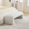 YakoHome Bank Elfenbein 160 x 51 x 45 cm – Gepolsterte Chenille-Bank mit Holzrahmen, modernes Design, einfache Montage Bild 5