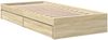 vidaXL Bettgestell mit Schubladen Sonoma-Eiche 100x200cm Holzwerkstoff 3280673 Bild 3