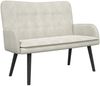 vidaXL 2-Sitzer Sofa Creme 115 x 61 x 87 cm Samt (V) 42028920 Bild 2