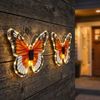 2x LED Solarleuchte, Schmetterling, Druckschalter, B 35 cm Bild 3