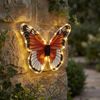 2x LED Solarleuchte, Schmetterling, Druckschalter, B 35 cm Bild 2