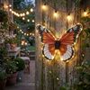 2x LED Solarleuchte, Schmetterling, Druckschalter, B 35 cm Bild 4