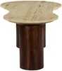 Vente-unique - SURILA Couchtisch Stein Beige - B 60,5 cm x H 43 cm x L 121 cm Bild 4