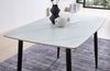 Esstisch >Owen< in weiß, schwarz, Keramik, Metall - 120x77x80cm (BxHxT) Bild 3