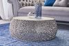 LebensWohnArt Couchtisch Extravaganter Couchtisch RIXOS ca. 73cm silber Metall Handarbeit Bild 4