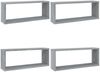 vidaXL Würfelregale 4 Stk. Grau Sonoma 60x15x23 cm Holzwerkstoff 815928 Bild 2
