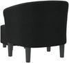 vidaXL Clubsessel mit Fußhocker Schwarz Stoff 356439 Bild 5
