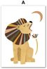 Poster Kinderzimmer Dschungel Tiere · Kinderzimmer Bilder · Wand Deko · Kunst Druck · Deko Print · ohne Rahmen - E / 50x70 cm Bild 3