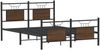 vidaXL Bettgestell ohne Matratze Braun Eiche 140x190 cm Holzwerkstoff 4106859 Bild 3