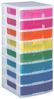 REALLYUSEFULBOX Aufbewahrungsbox Fresh Colour, mit Schubladen, Beschriftungsfeldern und Rollen Bild 1