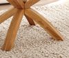 Couchtisch Bisira in Glas und Asteiche massiv rund 80 cm Bild 3