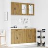 4-tlg. Küchenschrank-Set, Küchenmöbel Artisan-Eiche Holzwerkstoff Bild 3