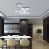 LED Deckenleuchte, Aluminium, silber, warmweiß, L 30 cm Bild 5
