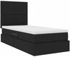 vidaXL Aufbewahrungsbett mit Matratze Schwarz 90 x 200 cm Stoff 3371693 Bild 5