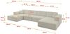 ALTDECOR Wohnlandschaft IREA-U2-v4, Sofa Praktische Bequeme Funktionsecke Couch U-Form Eckcouch, Corner Sofa U-Form Vielseitige Sofa Wohnlandschaft Wohnzimmer Bild 3