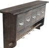 Garderobe HWC-C49, Wandgarderobe Wandregal, Vintage mit 5 Schubladen 32x65x13cm ~ braun Bild 4