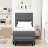 vidaXL Boxspringbett mit Kopfteil Dunkelgrau 80 x 200 cm Stoff 3344024 Bild 3