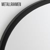 Albatros Spiegel rund schwarz mit Metallrand, 50cm Durchmesser, für Wohnzimmer, Badezimmer, Flur, Schlafzimmer, groß, Wand Bild 4