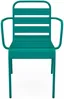 Vente-unique - MIRMANDE Garden dining set Metall Blau - B 59 cm x H 79 cm x L 56 cm Bild 3
