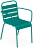 Vente-unique - MIRMANDE Garden dining set Metall Blau - B 59 cm x H 79 cm x L 56 cm Bild 2