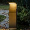 Heitronic 501236 LED Sockelleuchte Manao 600mm anthrazit mit Holzdekor Bild 2