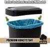 BigDean Mülleimer 50 Liter Schwing & Klappdeckel schwarz Küche Bild 3
