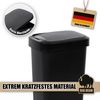 BigDean Mülleimer 50 Liter Schwing & Klappdeckel schwarz Küche Bild 2