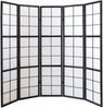 5fach Paravents Paravent Raumteiler Shoji schwarz Bild 4