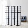 5fach Paravents Paravent Raumteiler Shoji schwarz Bild 2