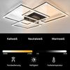 ZMH Schwarze LED Deckenleuchte Wohnzimmerlampe 75CM Dimmbar Modernes Kristall Design Innenlampe mit Fernbedienung für Schlafzimmer Büro Küche Bild 3
