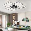 ZMH Schwarze LED Deckenleuchte Wohnzimmerlampe 75CM Dimmbar Modernes Kristall Design Innenlampe mit Fernbedienung für Schlafzimmer Büro Küche Bild 4
