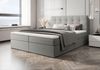 B&B Home 'Sagani' Boxspringbett mit Bettkasten, Bouclé, Hellgrau, 200x200 cm Bild 2