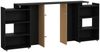 Dmora Nachttisch Arnaboldi, Niedrige Kommode, Tisch, Multifunktionaler Nachttisch, 145x26 h80 cm, Schwarz Bild 4