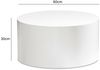 Couchtisch MONOBLOC 60x60x30cm Weiß Hochglanz Rund Modern Bild 4