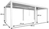 Mendler 'HWC-L46' Pergola, Regenrinne sturmfest, Aluminium anthrazit, 3x6 m Bild 3