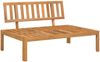 vidaXL 3-tlg. Garten-Sofagarnitur aus Paletten mit Kissen Akazienholz 3209446 Bild 4