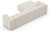 Micadoni Modulares Ecksofa Lupine 4-Sitzer Links Chenille Eden Helles Beige Bild 4