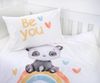 Herding Flanell Baby Kinder Bettwäsche Regenbogen Panda bunt 100x135 cm D Bild 4