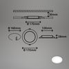 Briloner LED Einbauleuchte Ultraflat 12W 1200lm weiß Bild 3