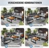 Gegtuon Gartenmöbel-Sitzgruppe 5-teilig für 5-6 Personen Grau Bild 3