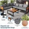 Gegtuon Gartenmöbel-Sitzgruppe 5-teilig für 5-6 Personen Grau Bild 4