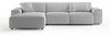 KAWOLA Sofa RANI Ecksofa Cord hellgrau Recamiere links 71 x 189 x 299 cm Bild 3