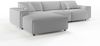 KAWOLA Sofa RANI Ecksofa Cord hellgrau Recamiere links 71 x 189 x 299 cm Bild 4