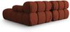 Micadoni Modulares Ecksofa Bellis 3-Sitzer Rechts 3D-Stoff Sonic Ziegel Bild 4