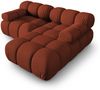 Micadoni Modulares Ecksofa Bellis 3-Sitzer Rechts 3D-Stoff Sonic Ziegel Bild 3
