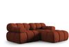 Micadoni Modulares Ecksofa Bellis 3-Sitzer Rechts 3D-Stoff Sonic Ziegel Bild 2
