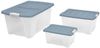 Allzweck-Stapelbox 3er-Set mit Deckel Aufbewahrungsbox Rollenbox Spielzeugkiste Bild 4