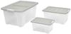 Allzweck-Stapelbox 3er-Set mit Deckel Aufbewahrungsbox Rollenbox Spielzeugkiste Bild 2