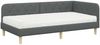 vidaXL Eckbettgestell Dunkelgrau 100 x 200 cm Stoff 3394126 Bild 2